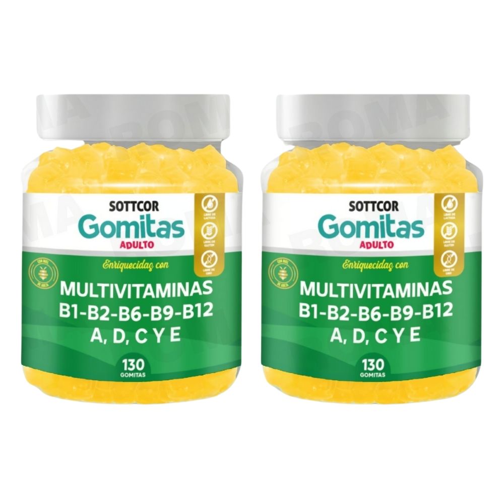 PACK 2 GOMITAS MULTIVITAMINAS 260 UND PACK 2 GOMITAS MULTIVITAMINAS 260 UND