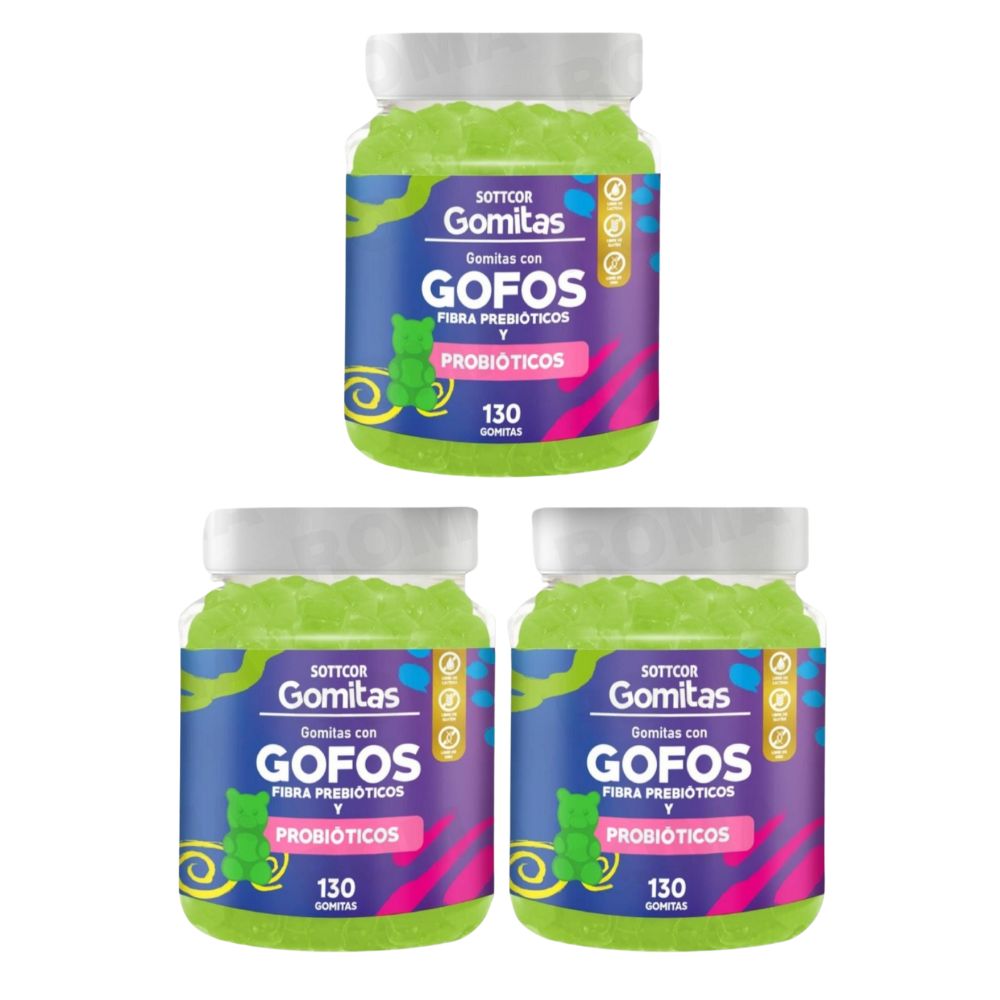 PACK 3 GOMITAS GOFOS NIÑOS 390UND