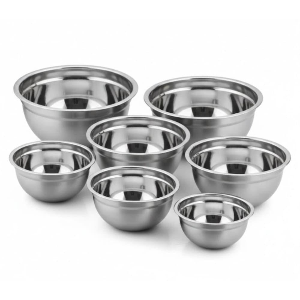 Set X7 Bowls Acero Inoxidable Cocina Reposteria Ensaladas