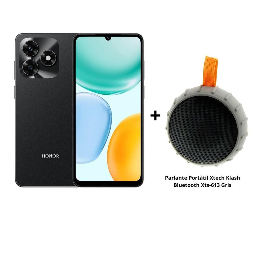 Pack Celular HONOR X5c Plus Negro + Parlante Portátil Xtech Klash Xts-613