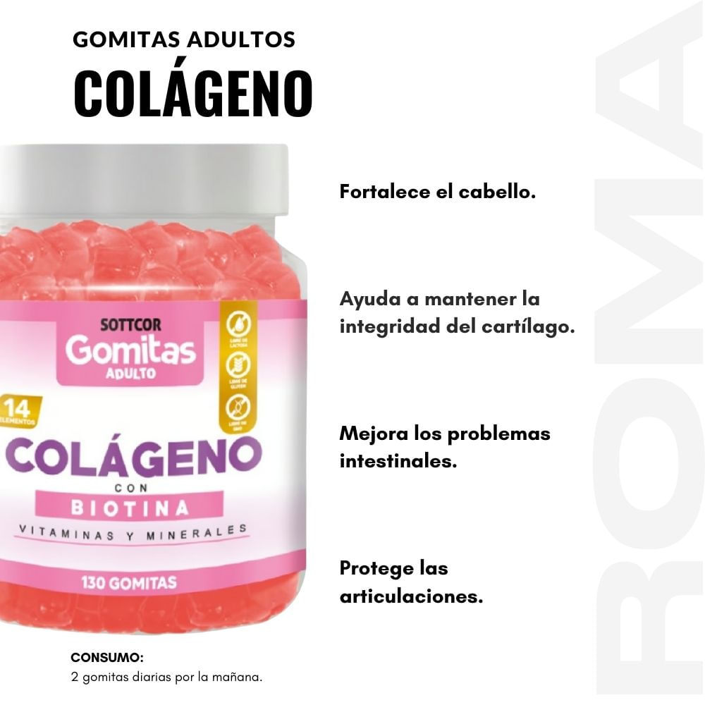PACK 3 GOMITAS VINAGRE DE MANZANA, COLAGENO Y ESPIRULINA SOTTCOR LABS