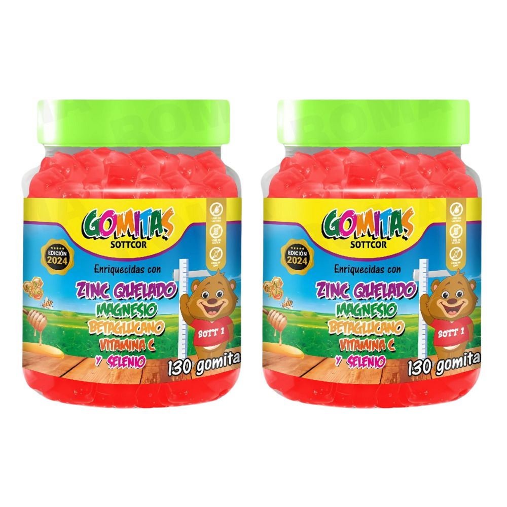 PACK 2 GOMITAS ZINC NIÑOS 260UND
