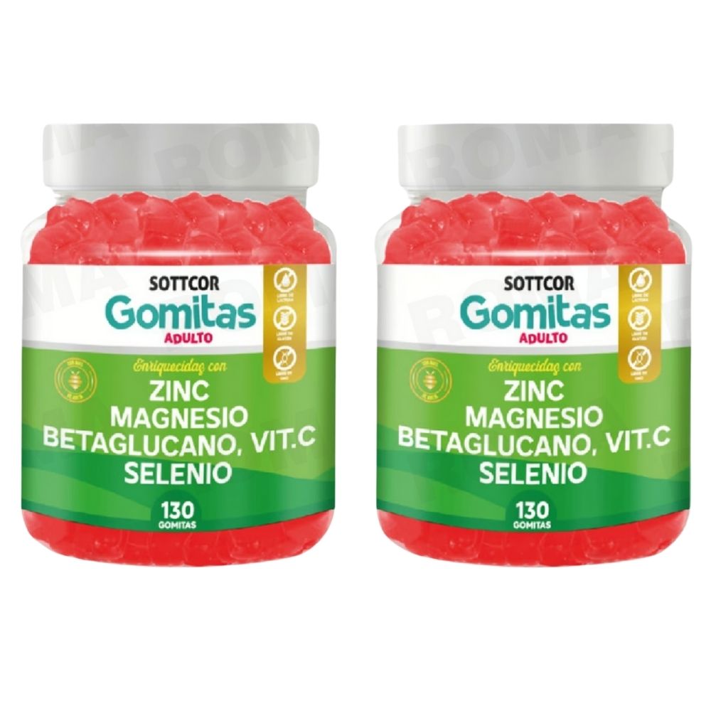 PACK 2 GOMITAS ZINC 260 UND