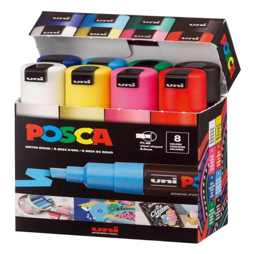 POSCA Pack PC-8K 8C Básico Nueva Presentación X8 POSCA Pack PC-8K 8C Básico Nueva Presentación X8