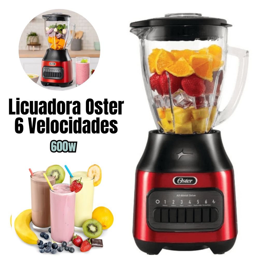 LICUADORA OSTER 6 VELOCIDADES DE 1.5 LT. CON PULSO – BLSTPEG CPB LICUADORA OSTER 6 VELOCIDADES DE 1.5 LT. CON PULSO – BLSTPEG CPB