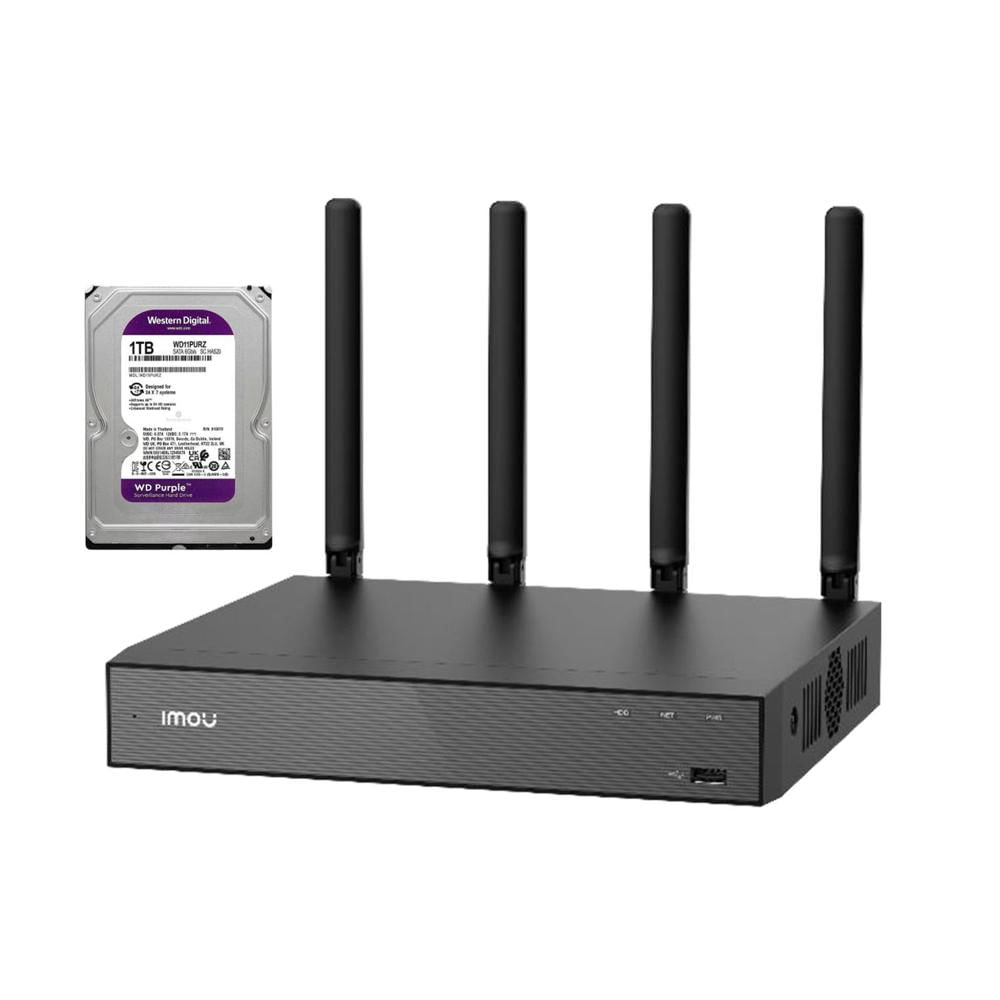 Grabador NVR Imou N110W 10 Canales Wifi Conversación Bidireccional 4K HDMI Compatibilidad ONVIF 1TB