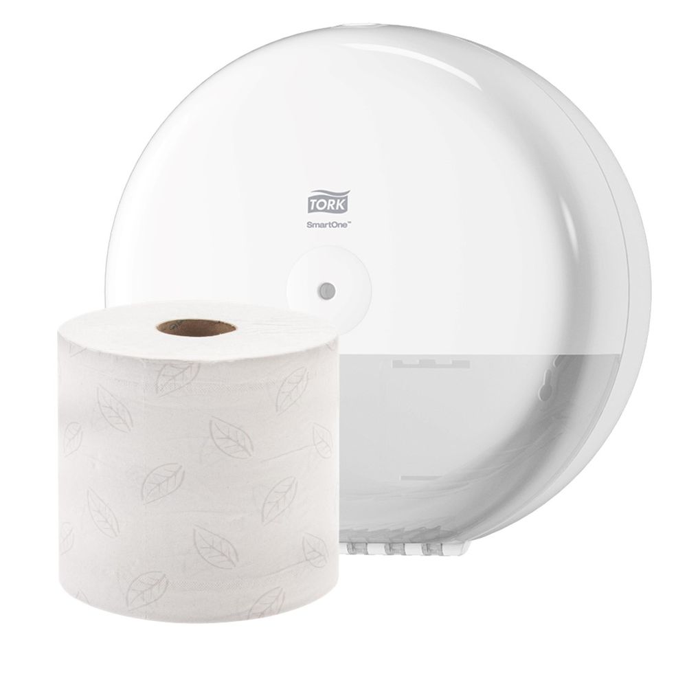 Dispensador de Papel Higiénico Tork Smartone Blanco más Carga Dispensador de Papel Higiénico Tork Smartone Blanco más Carga