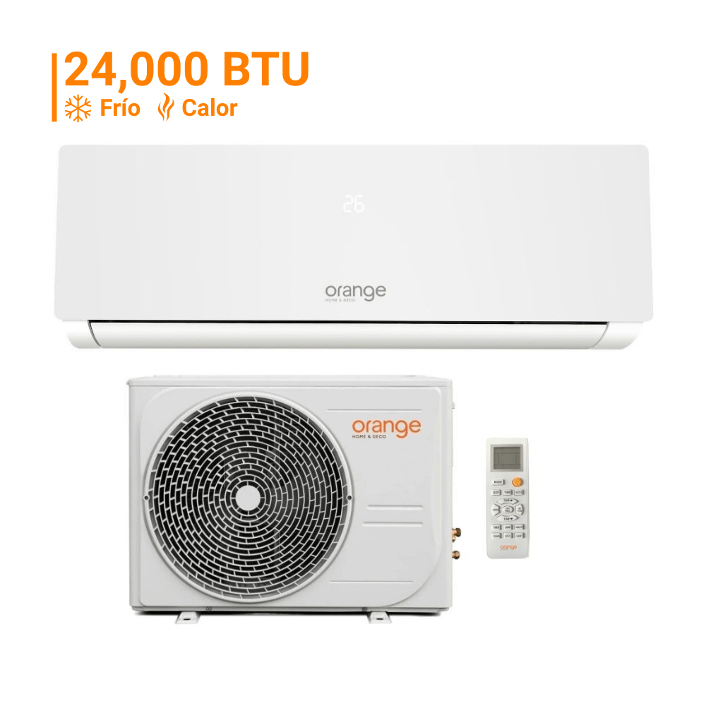 Aire Acondicionado Split 24000 Btu Inverter Orange Frío/Calor Blanco