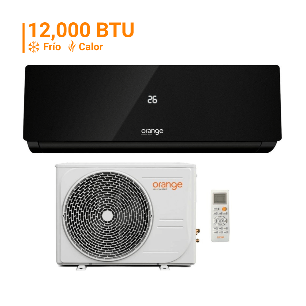 Aire Acondicionado Split 12000 Btu Inverter Orange Frío/Calor Negro