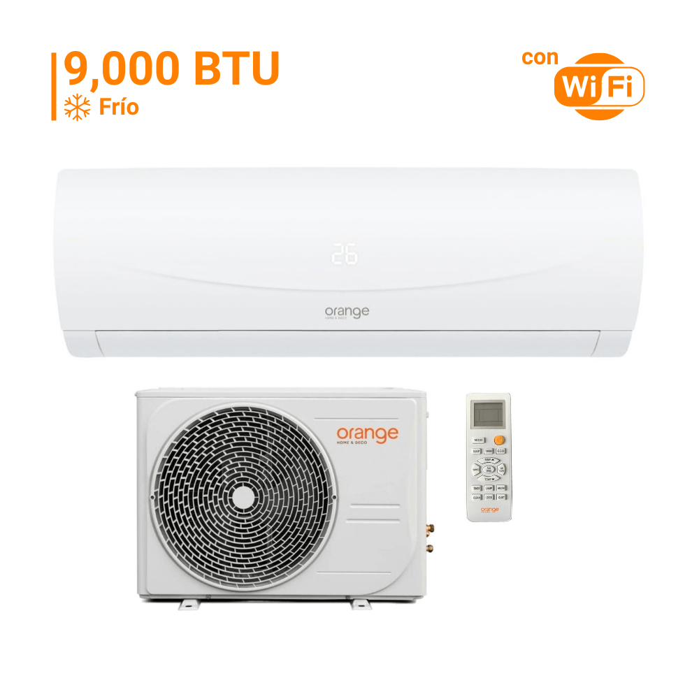 Aire Acondicionado Split 9000 Btu Orange On/Off Wifi Blanco