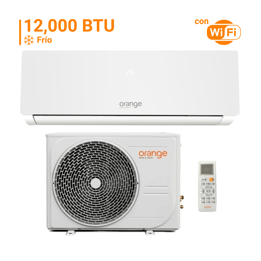 Aire Acondicionado Split 12000 Btu Orange On/Off Wifi Blanco