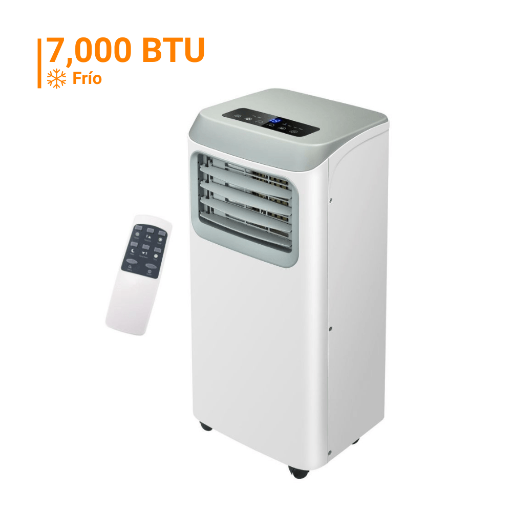 Aire Acondicionado Portátil 7000 BTU Orange On/Off Blanco