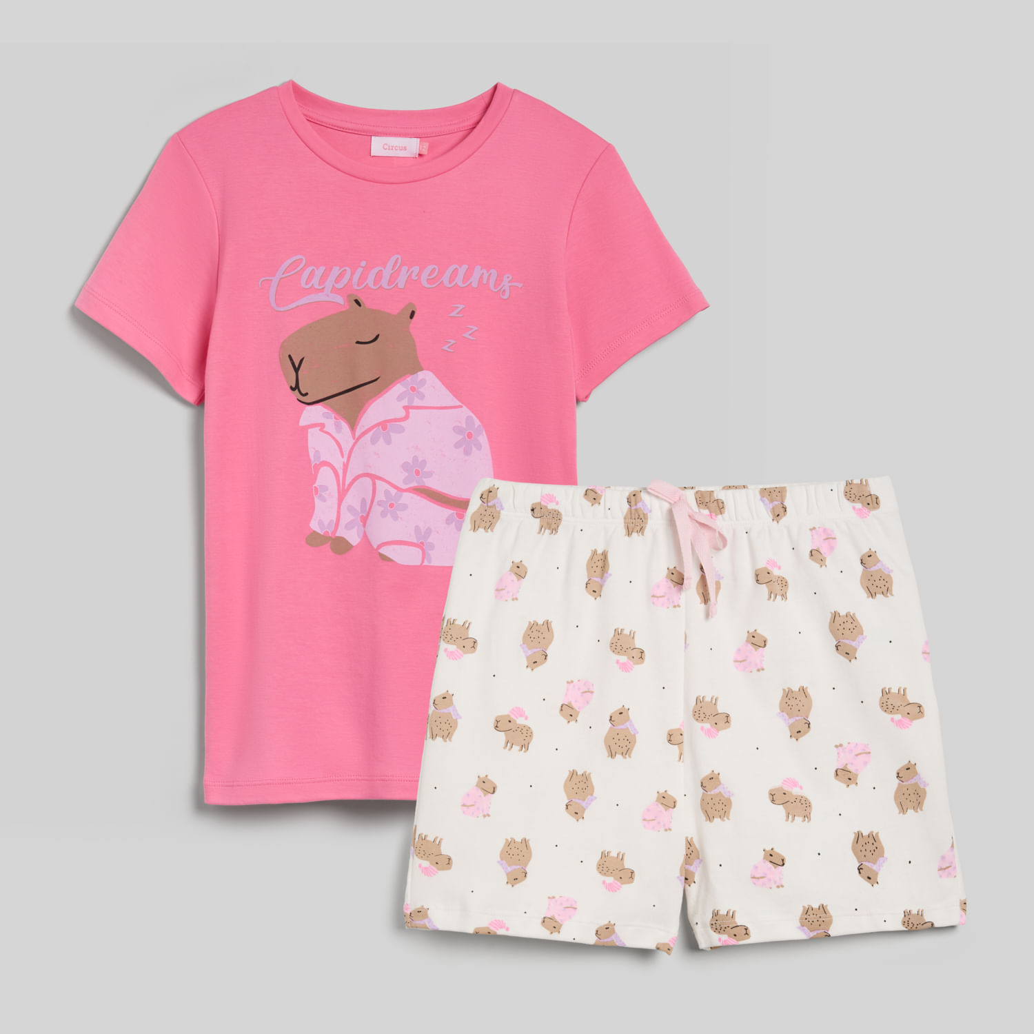 Pijama Para Niña Circus Capibara