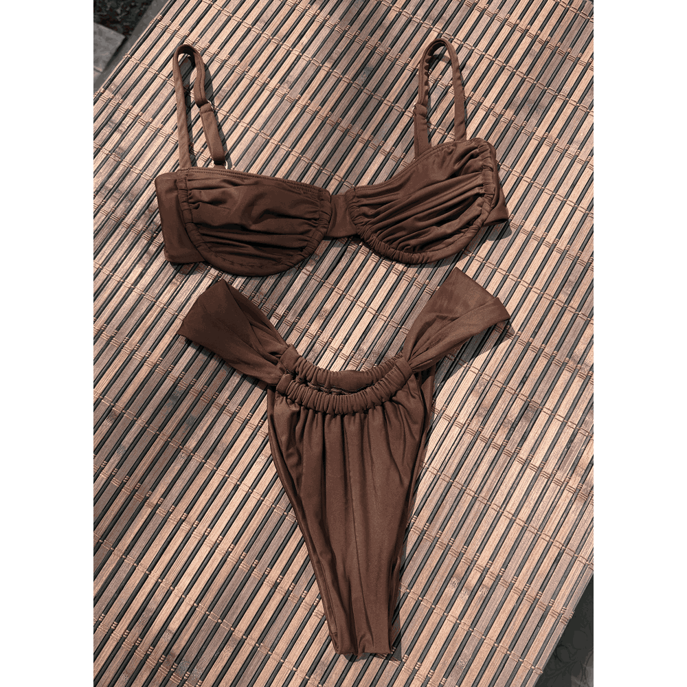 Calzón de Bikini Bottom Azucena Chocolate