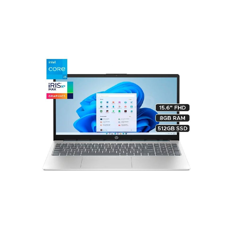 HP 15-FD0250LA INTEL COREI5-120U 8GB 512SSD 15.6 FHD WIN 11 HOME