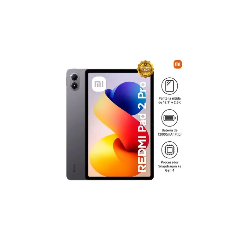 XIOMI REDMI PAD 2 PRO 8GB 256GB PANTALLA 12.1 120HZ 2.5K GRAY