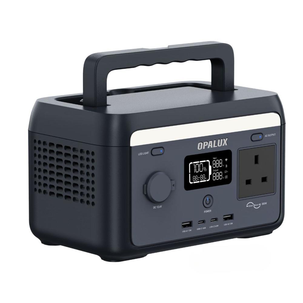 Estación de Energía Portátil 300W Recargable con Batería LiFePO4-Salidas AC 220V USB y 12V