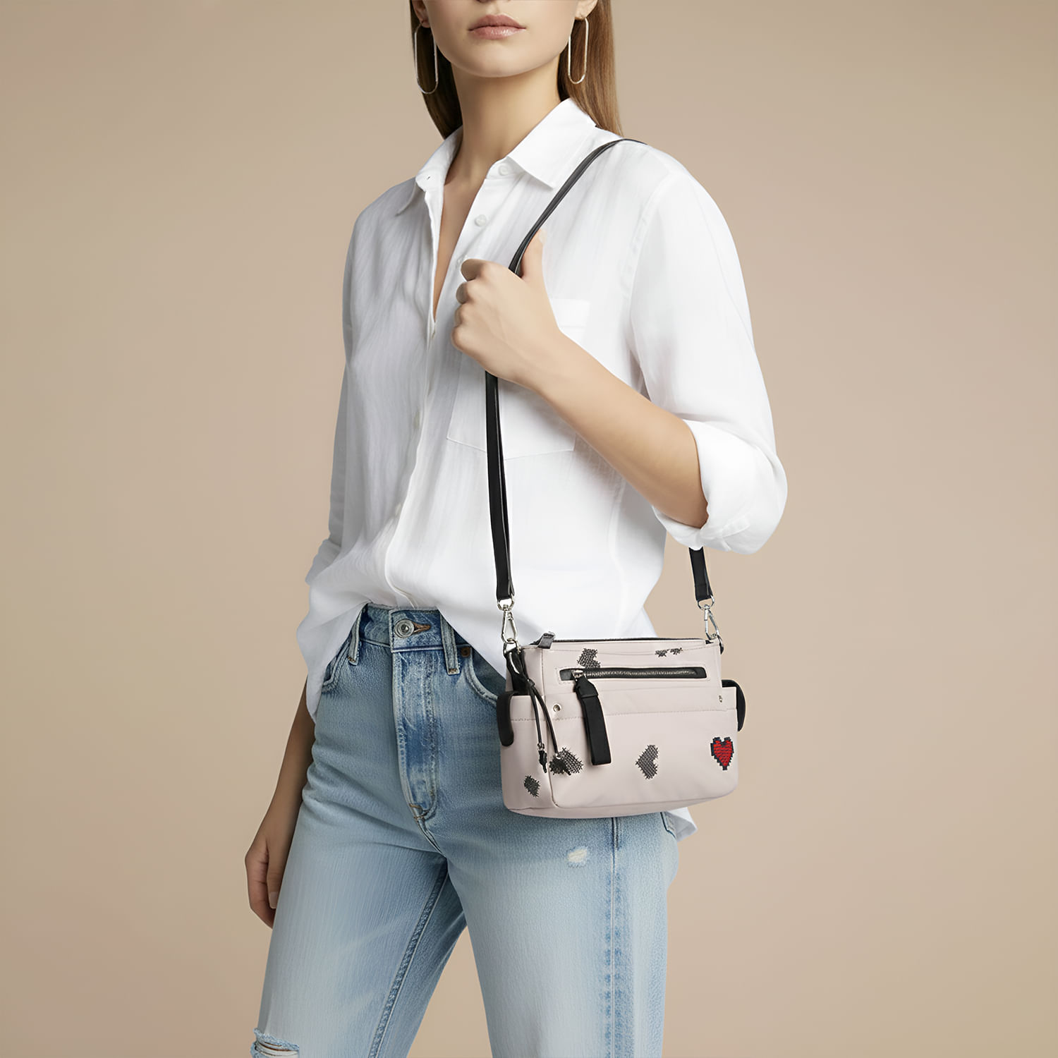 Cartera Hypnotic Hearts Crb