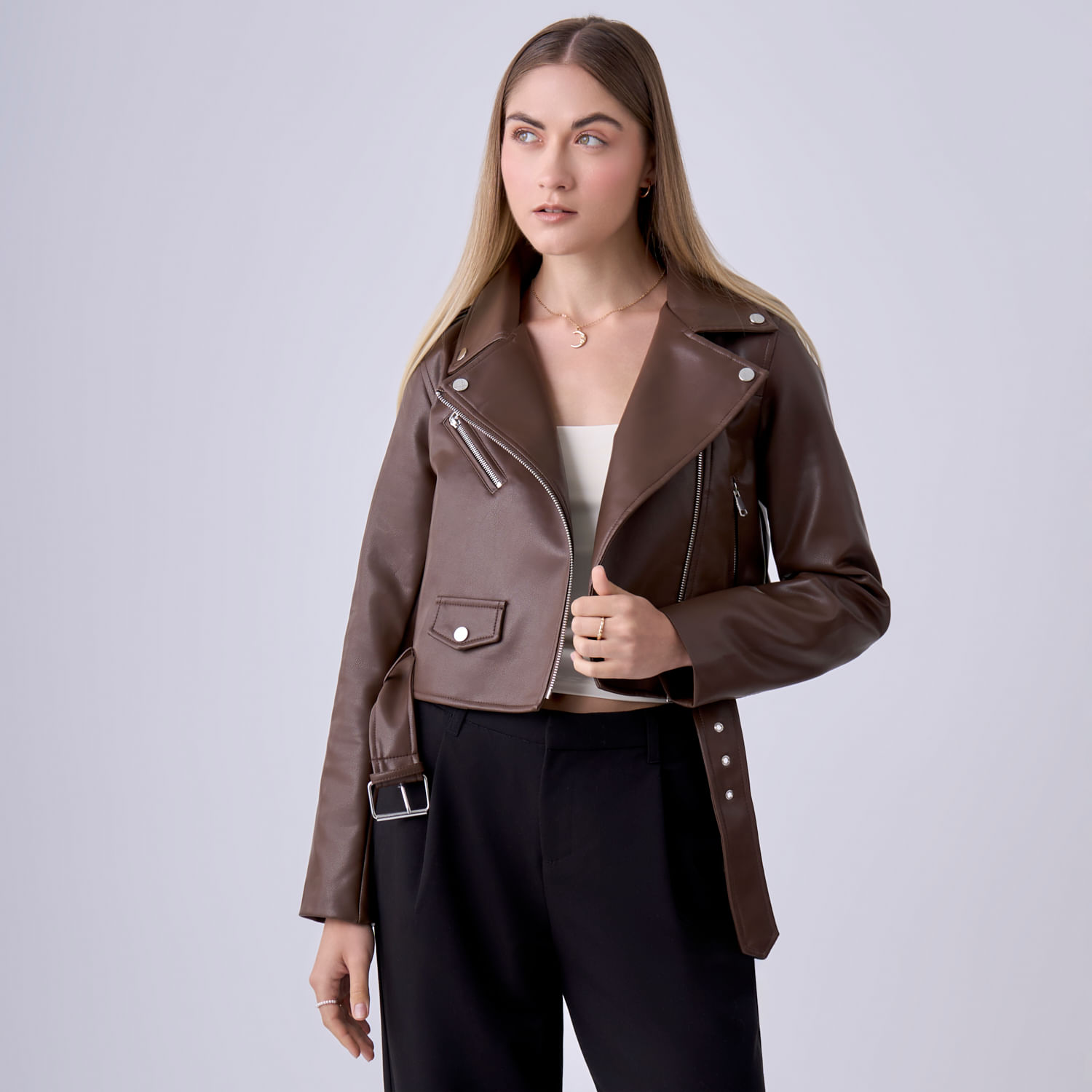 Casaca Mujer Hypnotic Pu Zips