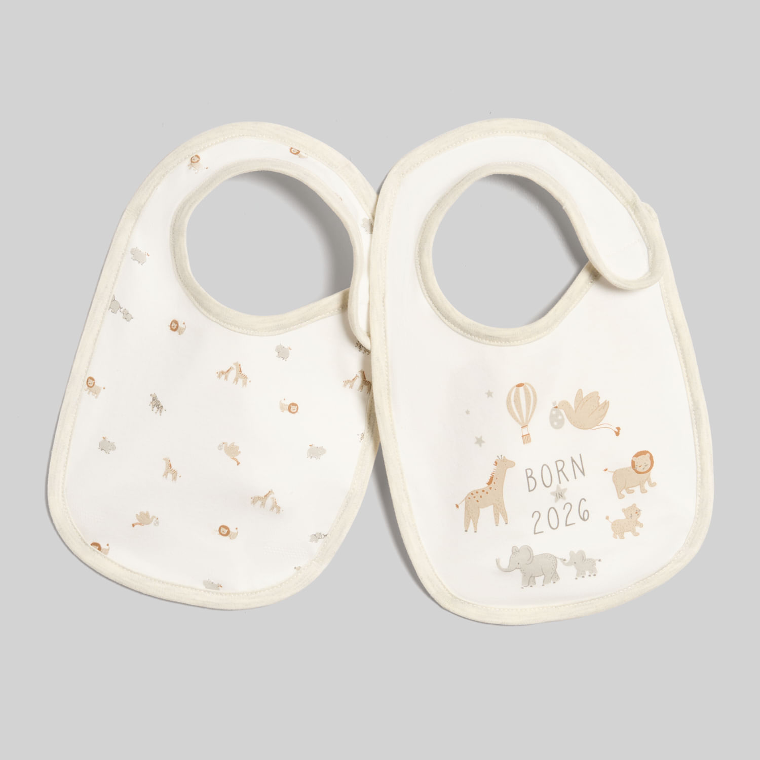 Pack X2 Baberos Para Recién Nacido Baby Circus Unisex