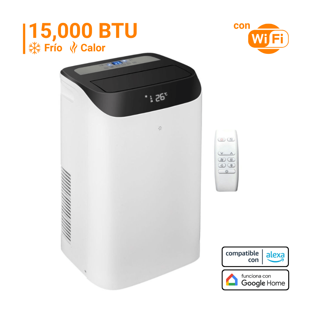 Aire Acondicionado Portátil 15000 BTU Orange Frío/Calor Wifi Blanco Aire Acondicionado Portátil 15000 BTU Orange Frío/Calor Wifi Blanco