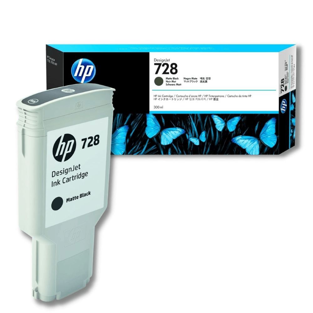 TINTA HP F9J68A (728) 300ML MATTE BLACK