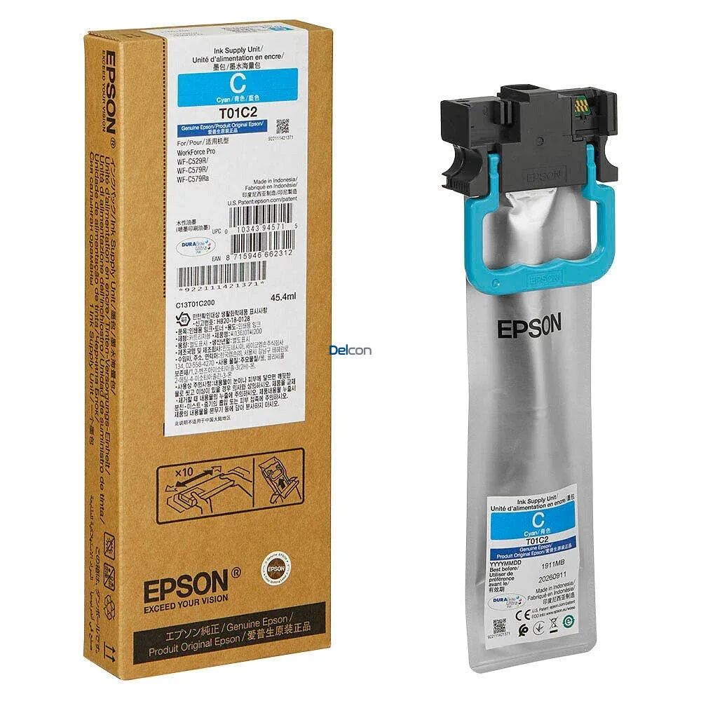 Bolsa de Tinta Epson T01C Cian