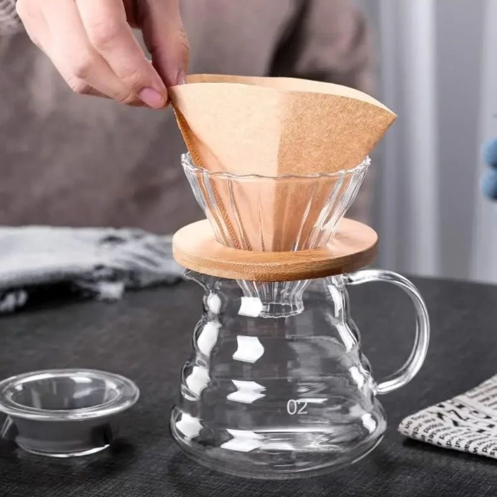 Kit cafetero Jarra de café y dripper v60 600ml