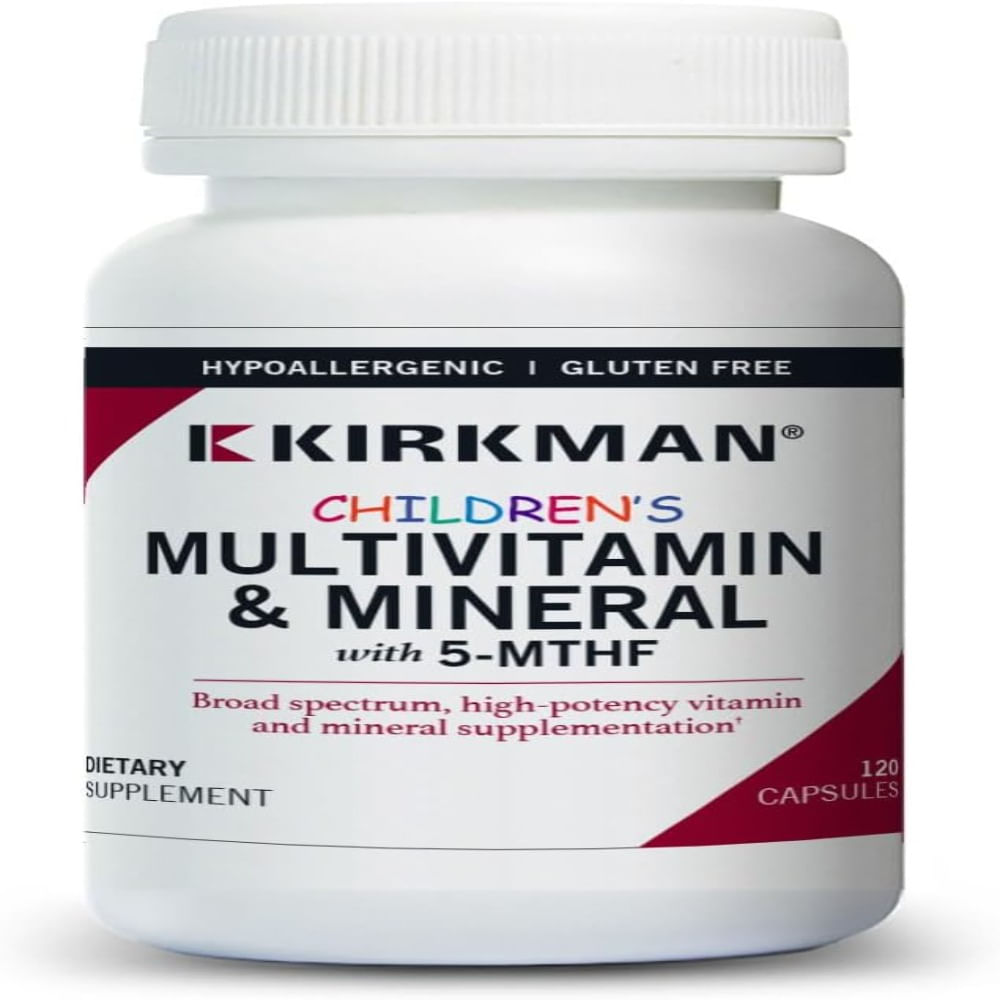 Kirkman - Multivitamínico y mineral para niños 120 cápsulas