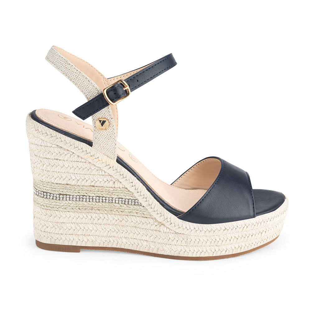 Sandalias Via Uno Mujer Js17 Navy 36