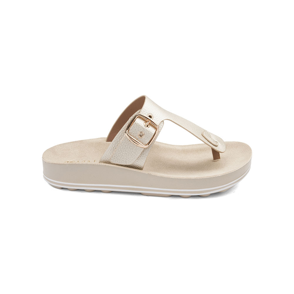 Sandalias Via Uno Mujer Yq7681-H08 Dorado 39
