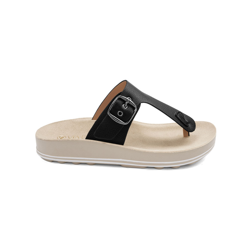Sandalias Via Uno Mujer Yq7681-H08 Negro 35