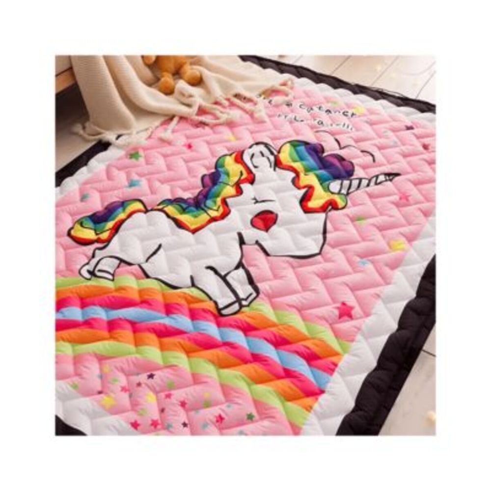 Alfombra de Piso con Estampado Unicornio para Niñas Alfombra de Piso con Estampado Unicornio para Niñas
