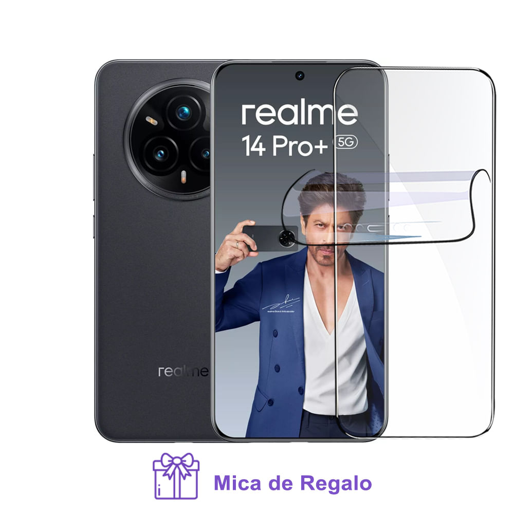 Realme 14 Pro Plus 12Gb Ram 512Gb Rom Black con Mica Hidrogel Realme 14 Pro Plus 12Gb Ram 512Gb Rom Black con Mica Hidrogel
