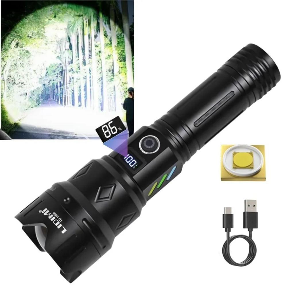 Linterna Zoom LIDIMI L463A 30W con Pantalla Led