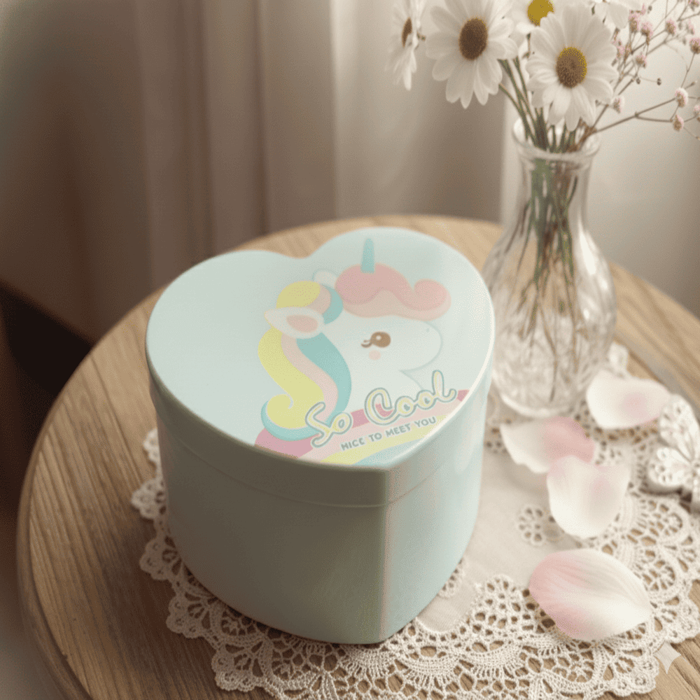 Organizador de joyas en forma de corazón - Soo cool Celeste