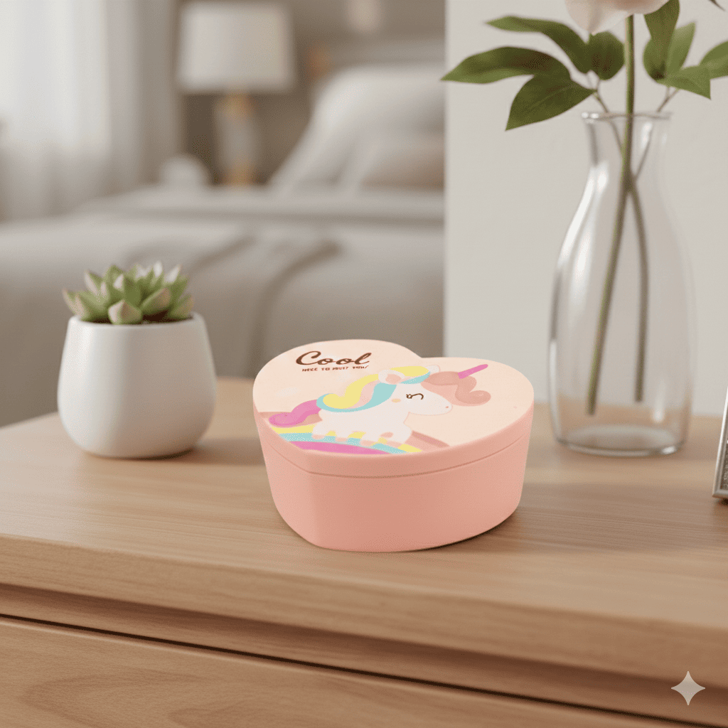 Organizador de joyas en forma de corazón - Cool Rosado