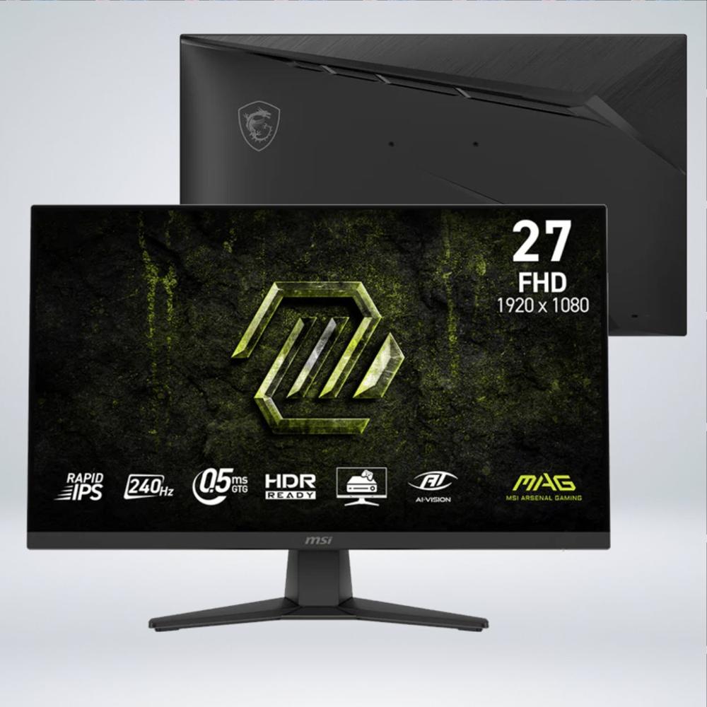 MONITOR GAMER MAG 272F X24 FULL HD 27 PULGADAS rapid IPS 240hz 0.5ms HDR AI VISION AMD