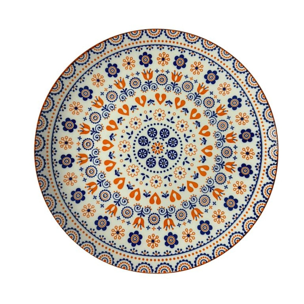 Plato de Entrada o Postre Mándala Florencia - 6 unidades