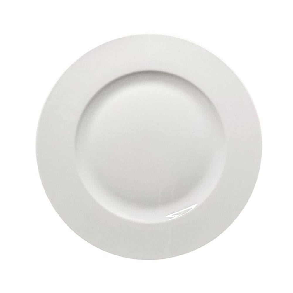 Plato de Entrada o Postre de Porcelana Blanco x 6 unidades
