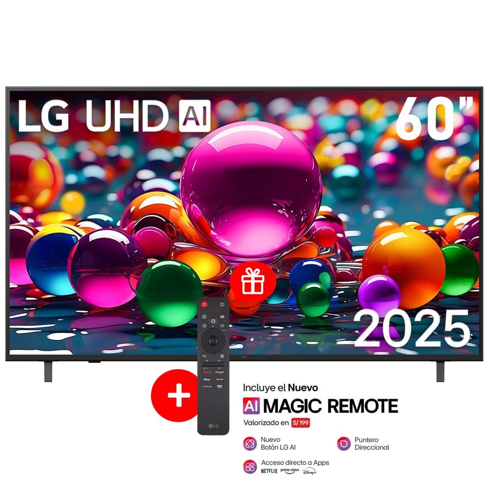 Televisor LG 60 UHD 4K ThinQ AI 60UA8050PSA 2025 Televisor LG 60 UHD 4K ThinQ AI 60UA8050PSA 2025
