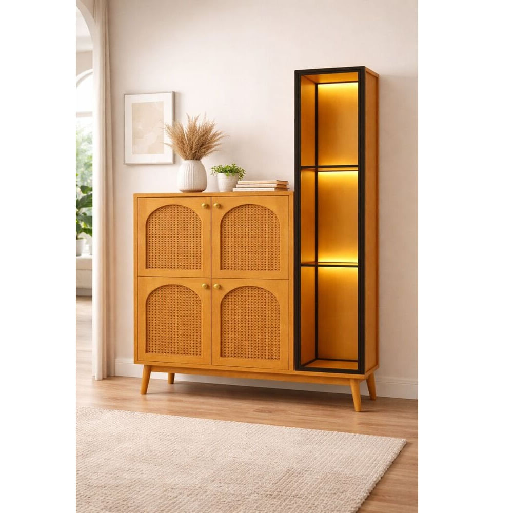 Vitrina Moderna Rosmery Color Panela TU MESITA Vitrina Moderna Rosmery Color Panela TU MESITA