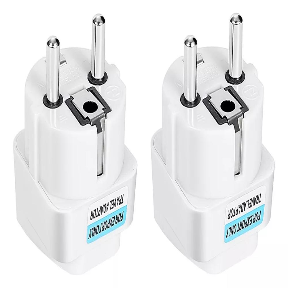 Adaptador Universal Enchufe Europeo Pack X2 Un 10A 250V Muy Practico Adaptador Universal Enchufe Europeo Pack X2 Un 10A 250V Muy Practico