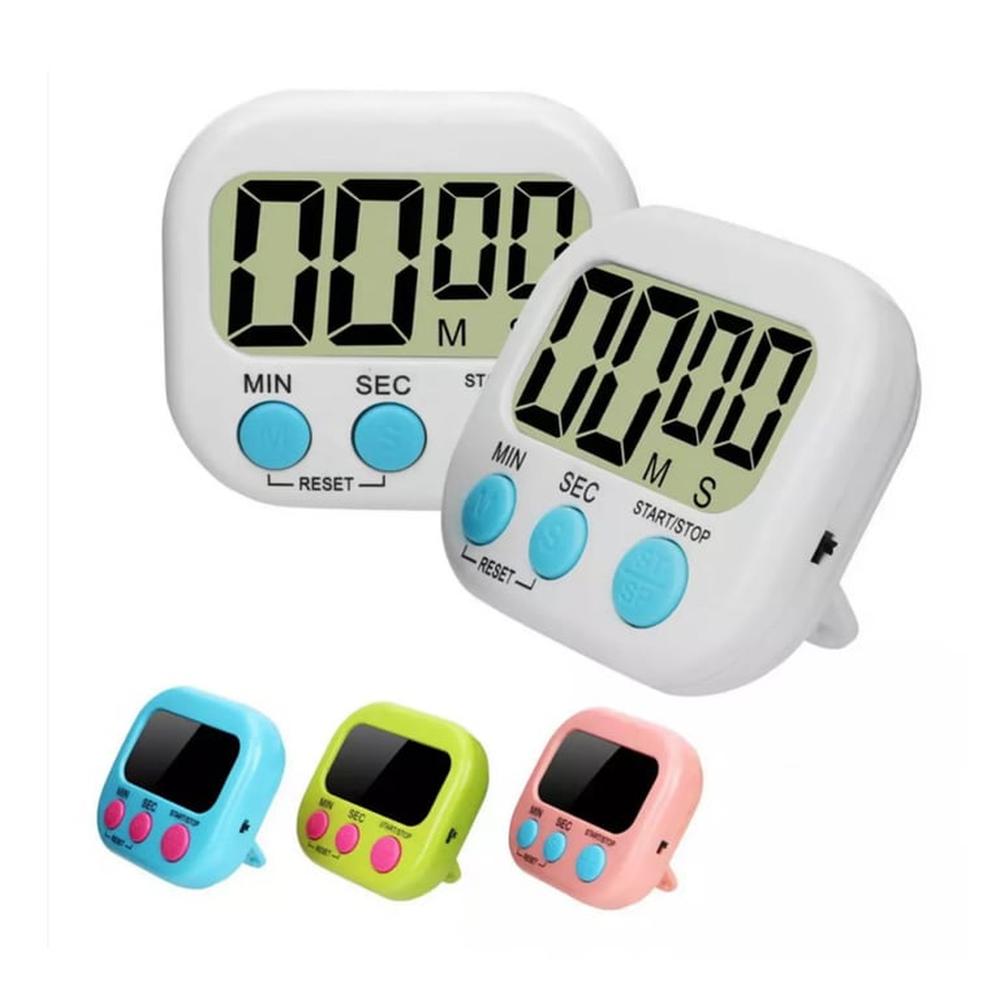 Temporizador Digital Verde Con Soporte Magnético Para Cocina