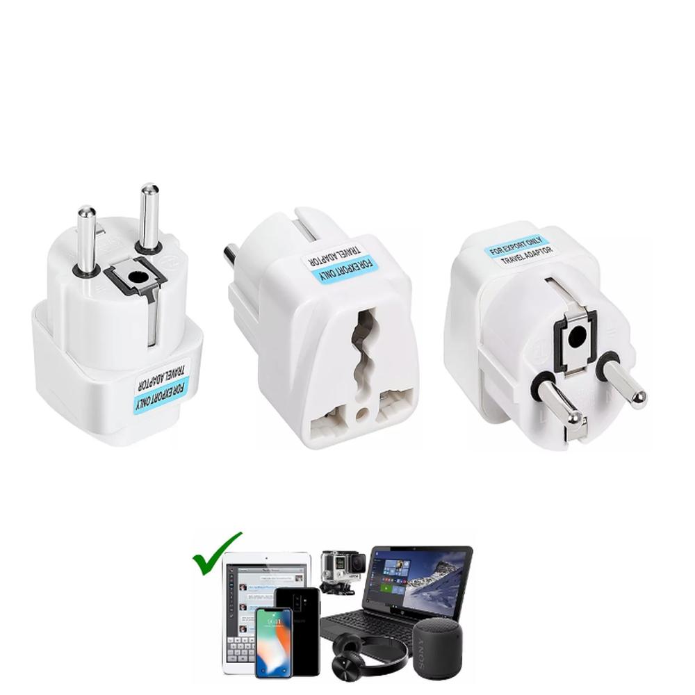 Adaptador Universal Enchufe Europeo Pack X3 Un 10A 250V Muy Practico Adaptador Universal Enchufe Europeo Pack X3 Un 10A 250V Muy Practico