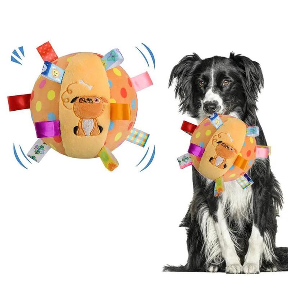 Hermosa Pelota Para Mascota De Felpa Bordada Con Sonido Hermosa Pelota Para Mascota De Felpa Bordada Con Sonido
