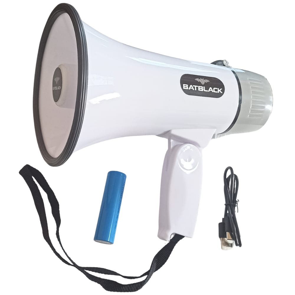 Megafono Recargable Batblack 40w de Potencia BT-XB32