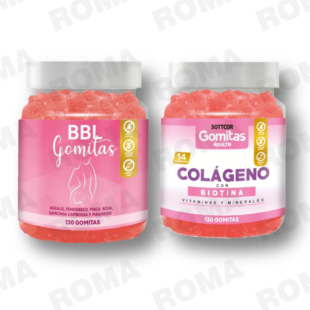 PACK GOMITAS BBL AGUAJE Y GOMITAS COLAGENO SOTTCOR LABS