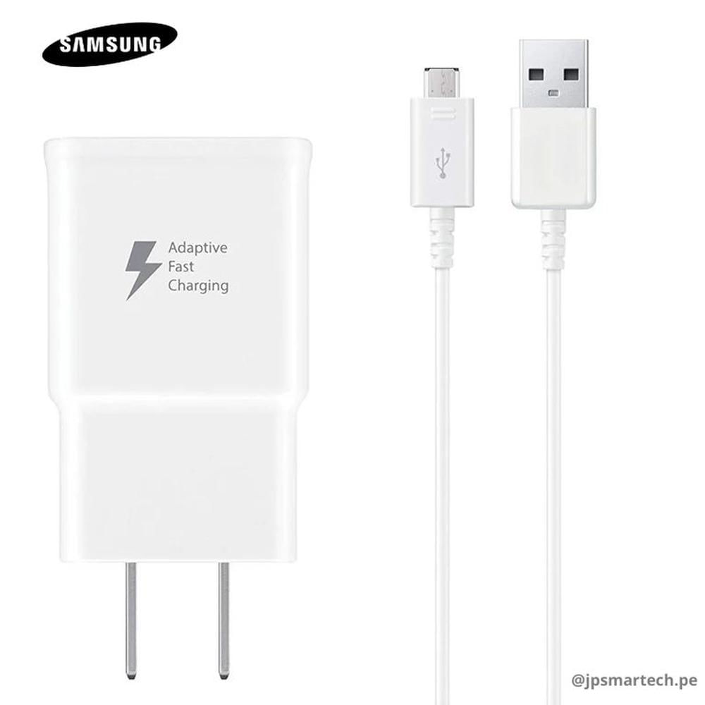 Cargador Samsung USB a Micro USB Carga Rápida - Blanco