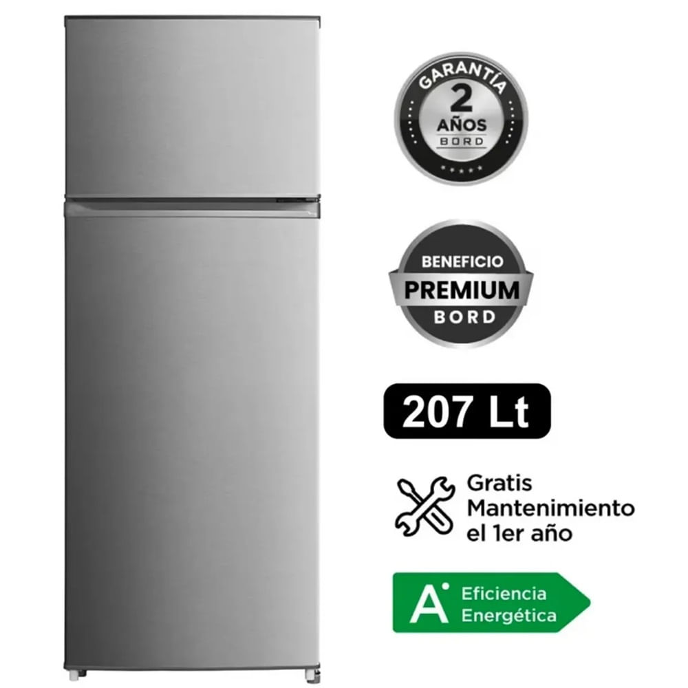 REFRIGERADORA BORD 207LT FROST RE207FS-M SILVER REFRIGERADORA BORD 207LT FROST RE207FS-M SILVER